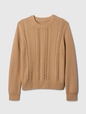Cable-Knit Crewneck Sweater