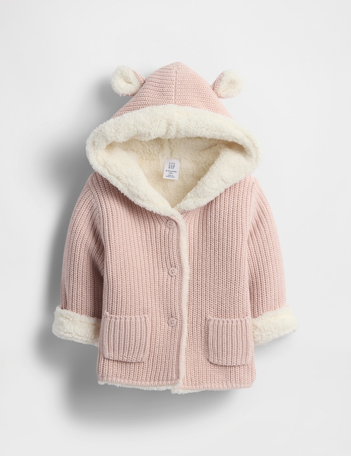 Baby Sherpa-Lined Cardigan