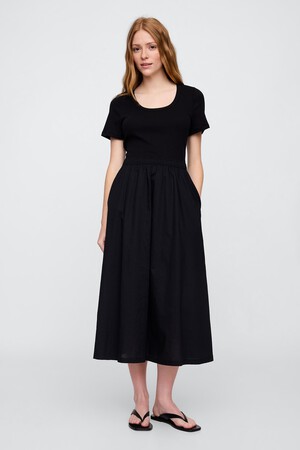 Scoopneck Midi Dress