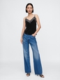 Recycled Velvet Lace-Trim Cami