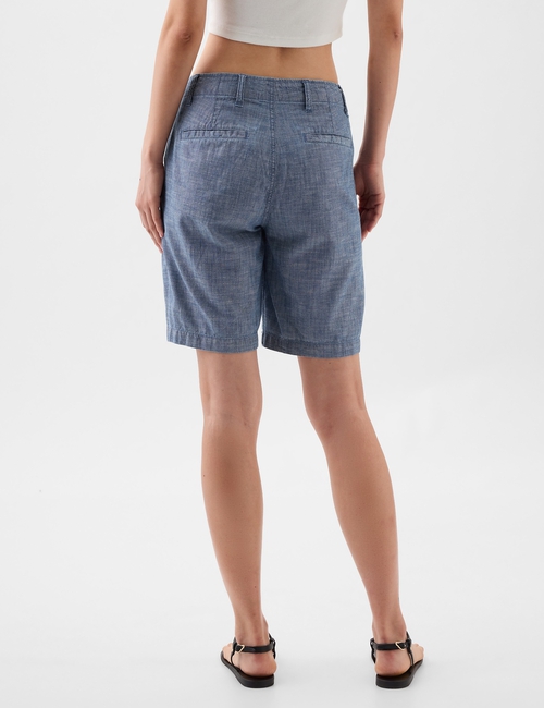 9" Downtown Chambray Bermuda Shorts