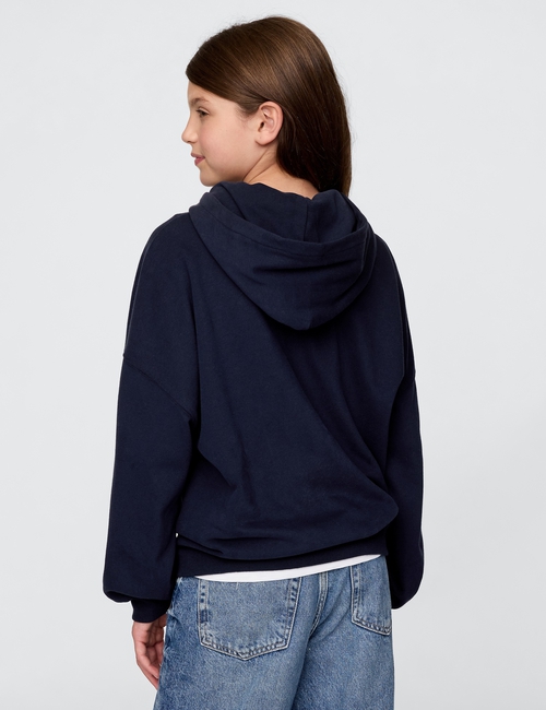 Kids Vintage Soft Full-Zip Sport Logo Hoodie