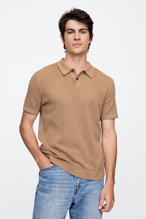 Crochet Polo Shirt