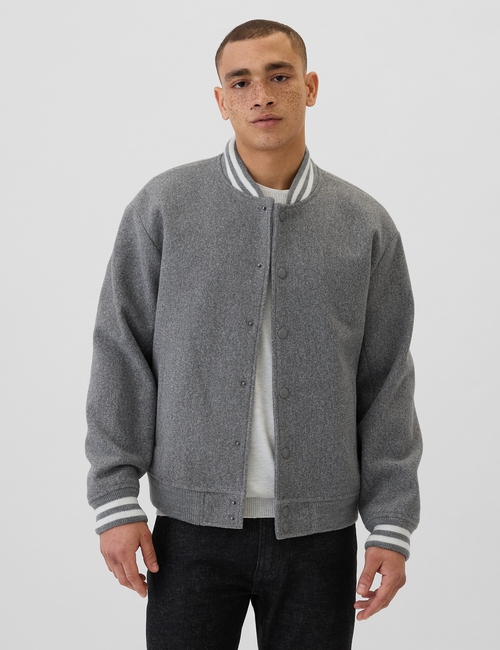Relaxed Varsity Bomber Jacket