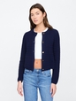 Stripe Mixed-Stitch Cardigan