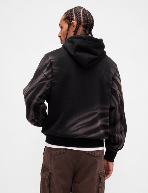 VintageSoft Oversized Logo Hoodie