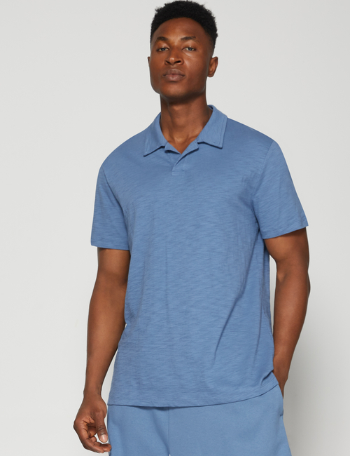 Lived-In Johnny Collar Polo Shirt