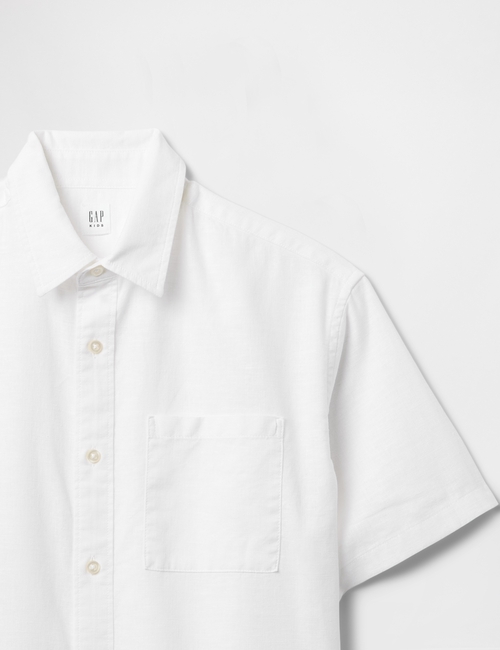 Kids Linen-Cotton Relaxed Shirt