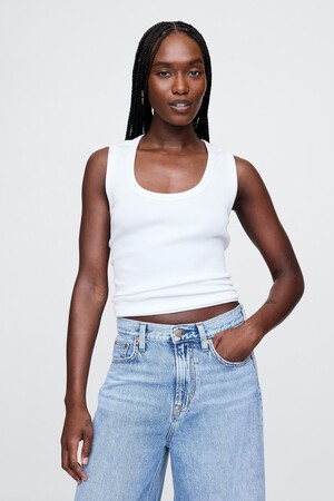 Rib Scoop Tank Top
