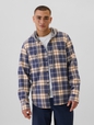 Hoodie Flannel Shirt in Standard Fit