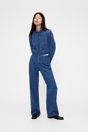 GapStudio Denim Tweed Crop Jacket