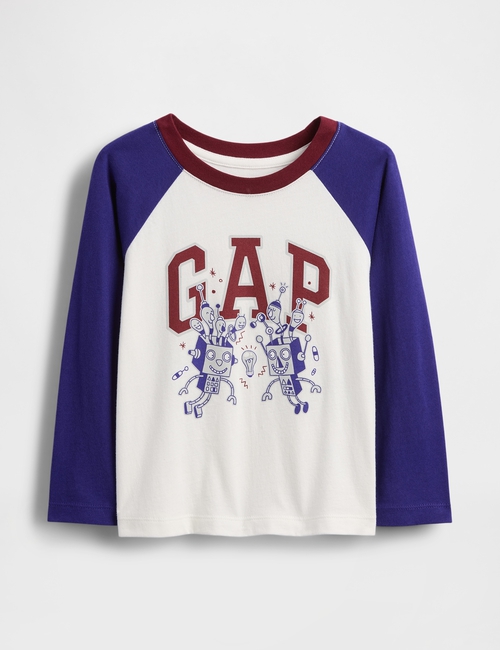 V-FRCH LS LOGO RAGLAN T