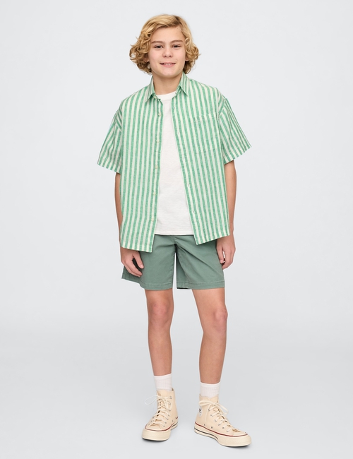 Kids Linen-Cotton Relaxed Shirt