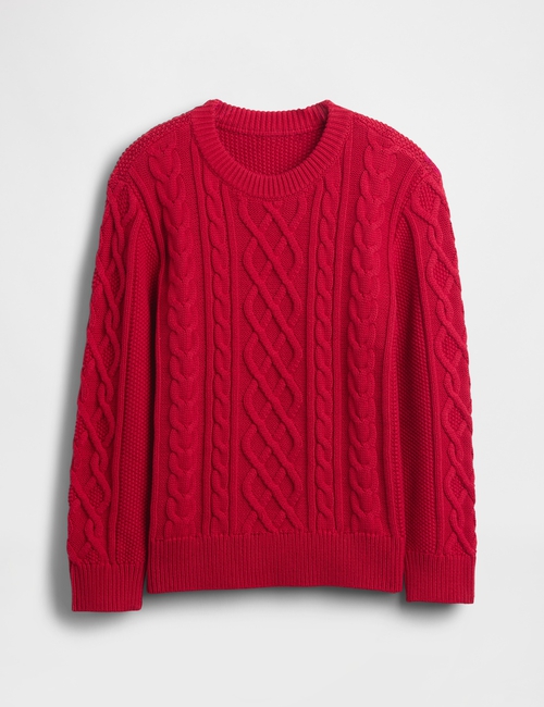 Kids Cable-Knit Crewneck Sweater