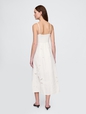 Linen-Blend Embroidered Maxi Dress