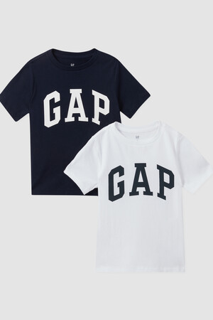 Kids Arch Logo Crewneck T-Shirt, 2-Pack