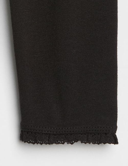 Baby Lace-Trim Leggings