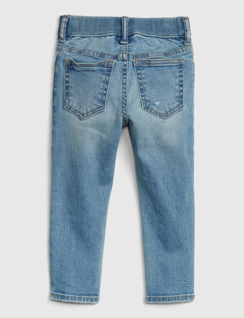 Toddler Elasticized Pull-On Slim Taper Jeans with Washwell™