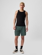 8" Linen-Cotton Cargo Shorts