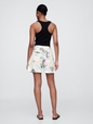 4" Mid Rise Pull-On Linen-Blend Shorts