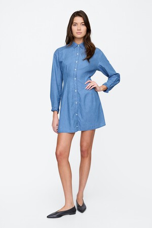 Denim Mini Shirtdress