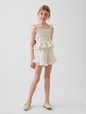 Kids Cotton Gauze Easy Ruffle Shorts