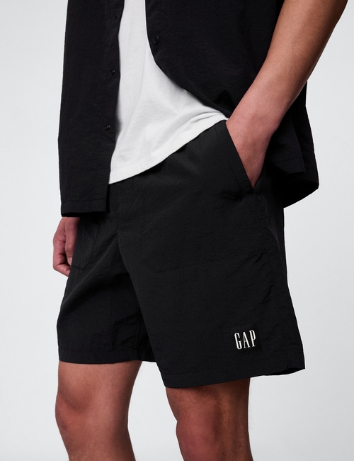 100% Recycled Pull-On Nylon Shorts