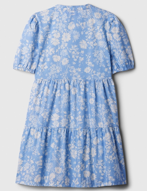 Kids Tiered Poplin Shirtdress