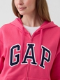 Relaxed Gap Logo Zip Hoodie