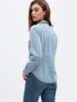 Fitted Denim Western Shirt with Washwell
