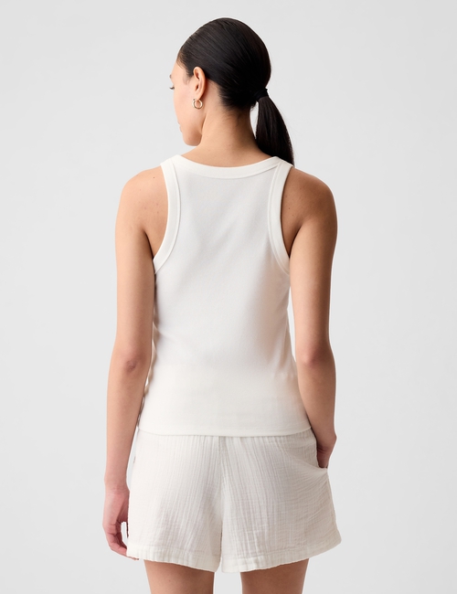 Modern Rib Halter Tank Top