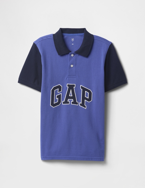 Gap Logo Colorblock Pique Polo Shirt