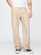 Linen-Cotton '90s Loose Herringbone Pants