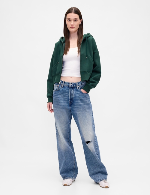 VintageSoft Full-Zip Wedge Hoodie