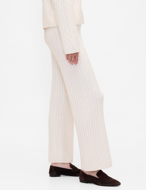CASHSOFT CABLE PANT