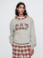 Vintage Soft Striped Logo Hoodie