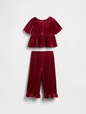 NOV VELOUR BOW PANT SET