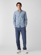 Stretch Poplin Shirt in Slim Fit