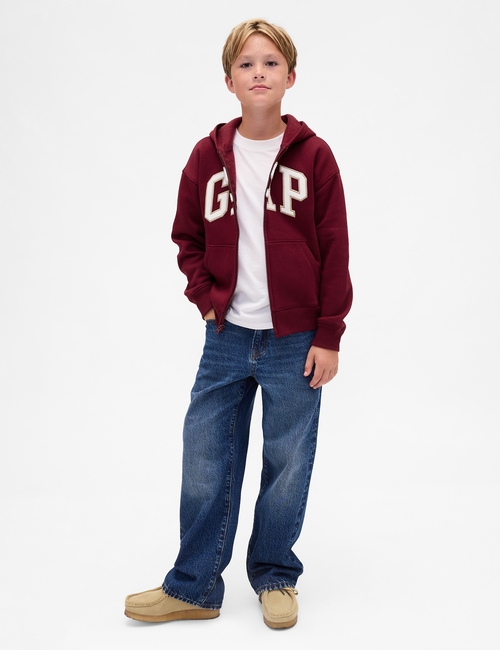 Kids Relaxed Gap Logo Zip Hoodie