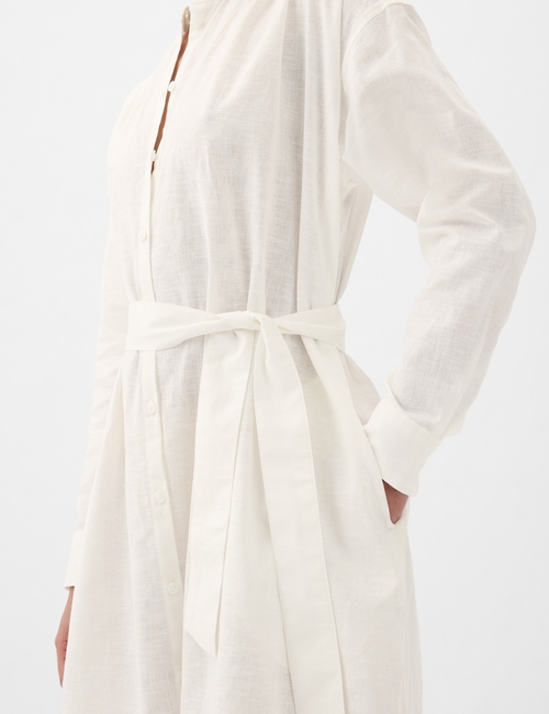 Linen Blend Maxi Dress