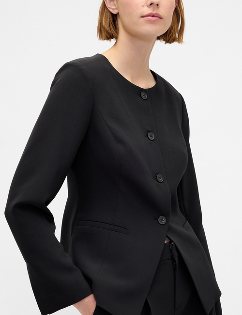 Collarless Blazer