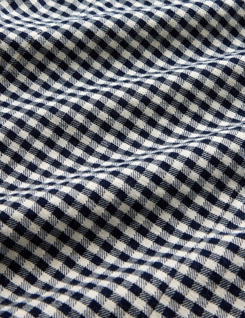 Gap × DÔEN Gingham Denim Mini Dress