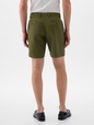 8" Linen-Cotton Shorts