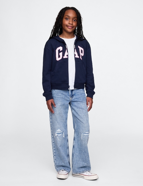 Kids Relaxed Gap Logo Zip Hoodie