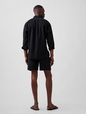 V-7IN LINEN COTTON EASY SHORT