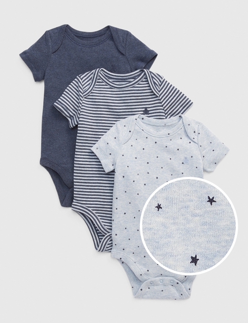 Baby First Favorite Short Sleeve Bodysuit (3-Pack)