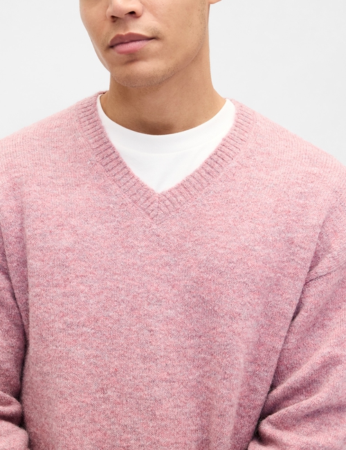 BRUSHED CROPPED VNECK