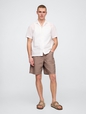 Linen-Cotton Easy Shorts