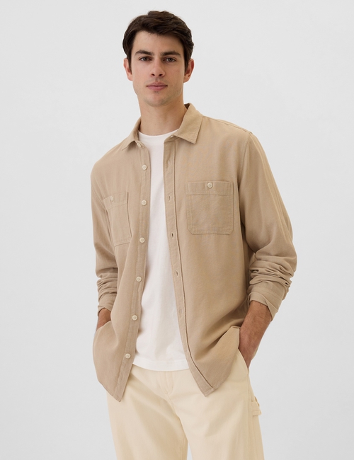 Brushed Utility Shirt in Standard Fit