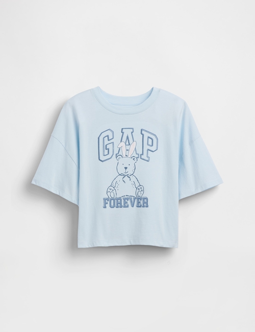 Kids Oversized Graphic Logo T-Shirt